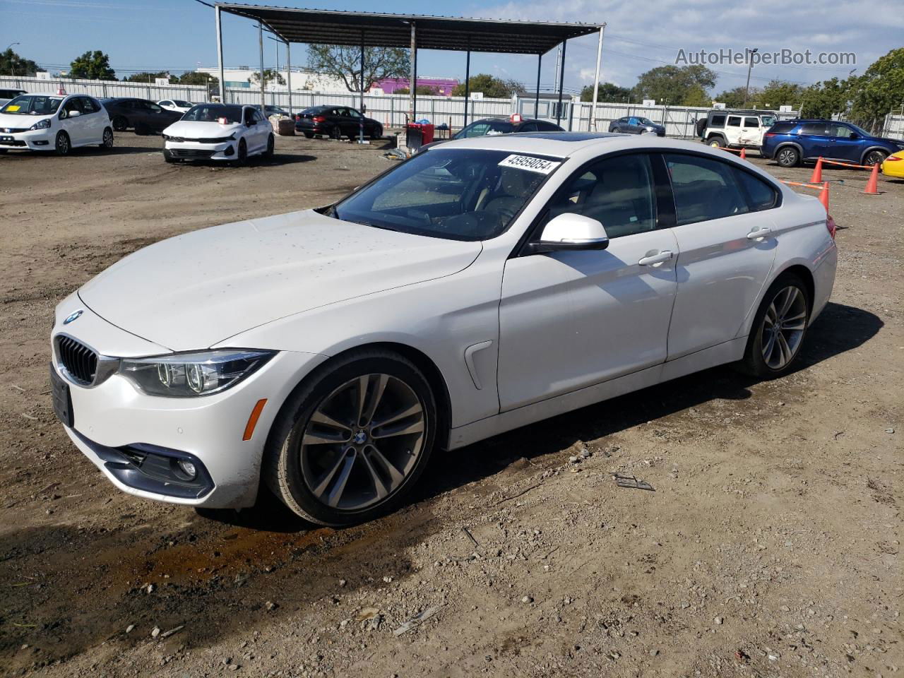 2018 Bmw 430i Gran Coupe Белый vin: WBA4J1C54JBM11304