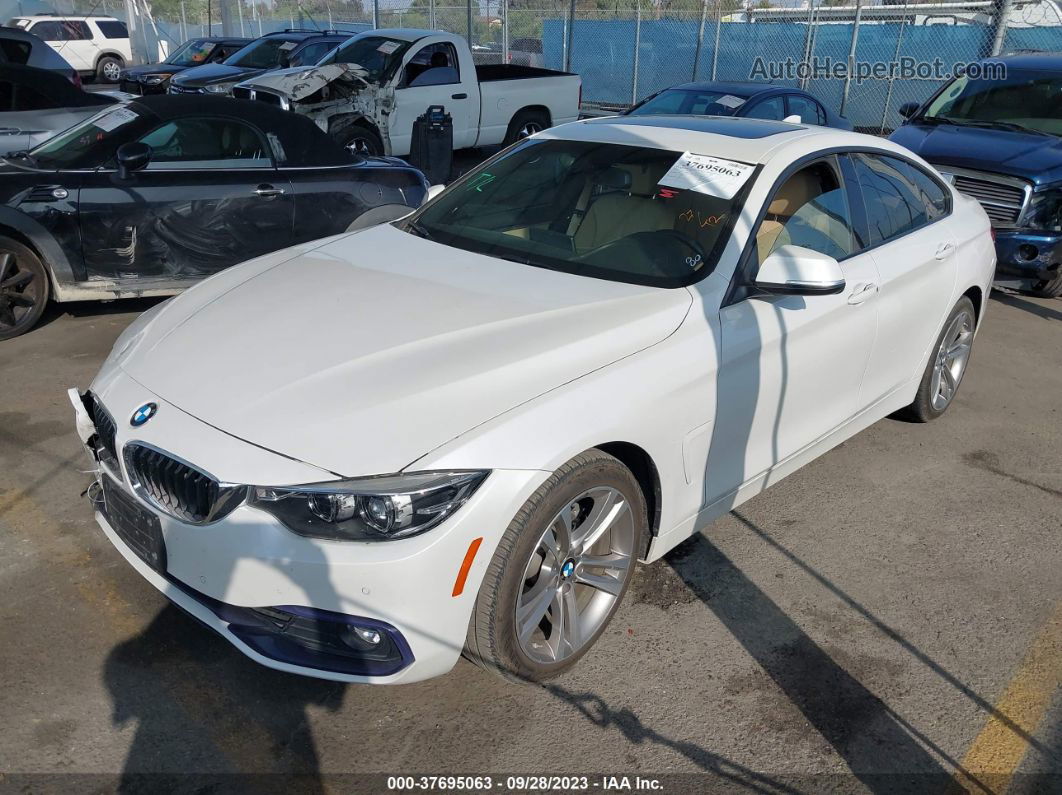 2018 Bmw 4 Series 430i White vin: WBA4J1C54JBM11934