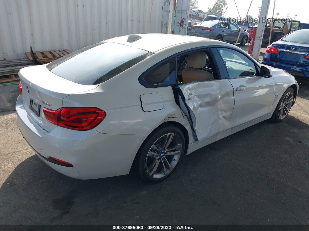 2018 Bmw 4 Series 430i White vin: WBA4J1C54JBM11934