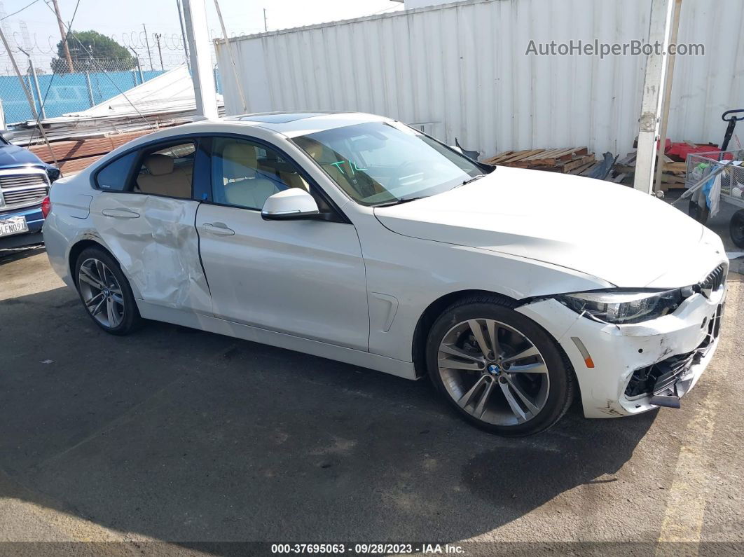 2018 Bmw 4 Series 430i White vin: WBA4J1C54JBM11934