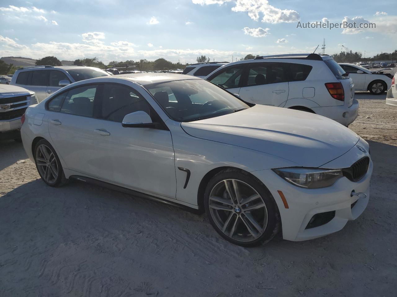 2018 Bmw 430i Gran Coupe White vin: WBA4J1C55JBG78597