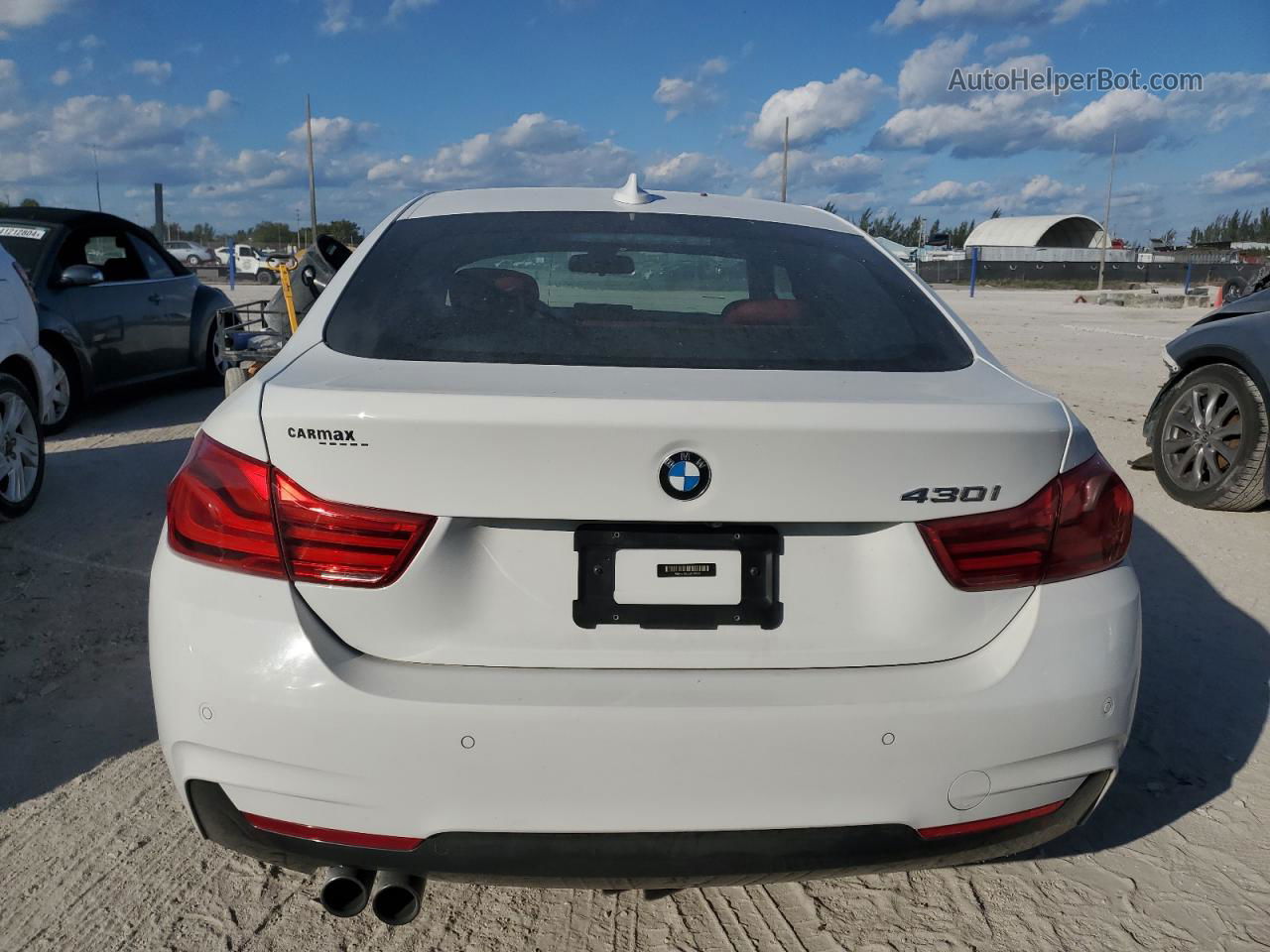 2018 Bmw 430i Gran Coupe White vin: WBA4J1C55JBG78597