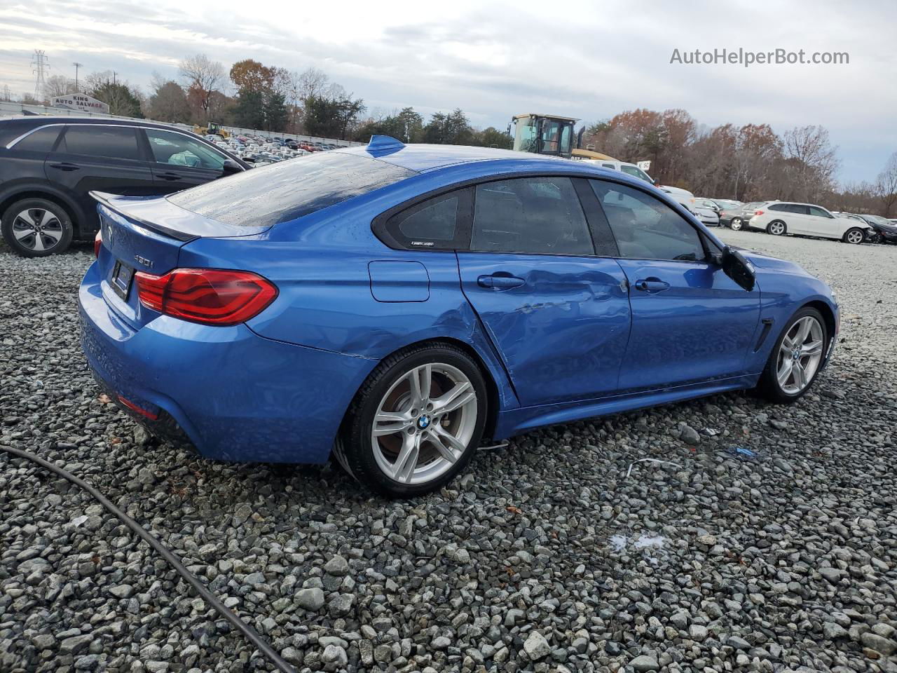 2018 Bmw 430i Gran Coupe Blue vin: WBA4J1C55JBG80513