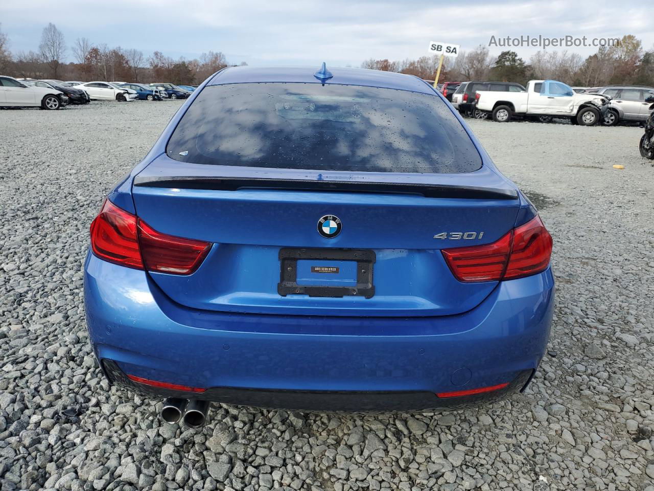 2018 Bmw 430i Gran Coupe Blue vin: WBA4J1C55JBG80513