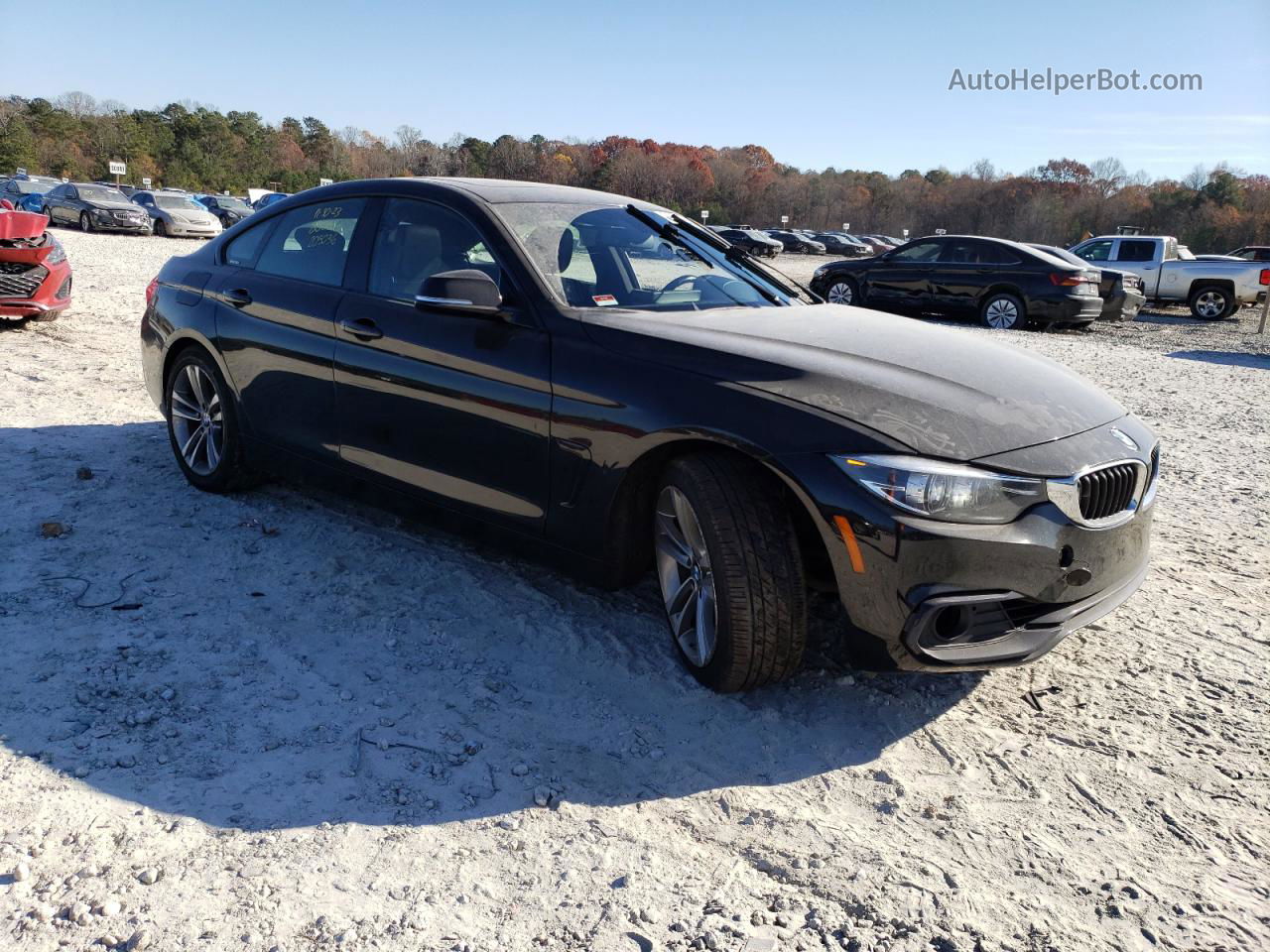 2018 Bmw 430i Gran Coupe Black vin: WBA4J1C55JBG80561