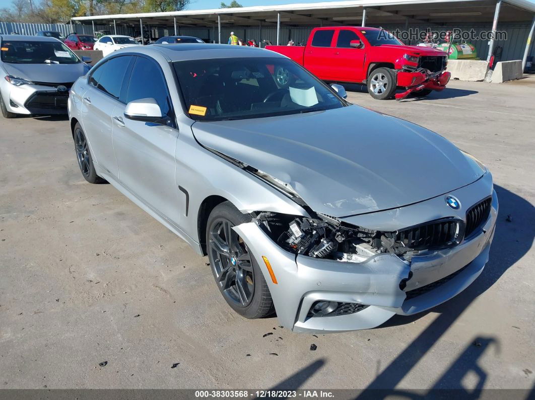 2018 Bmw 430i Gran Coupe   Silver vin: WBA4J1C55JBG80981