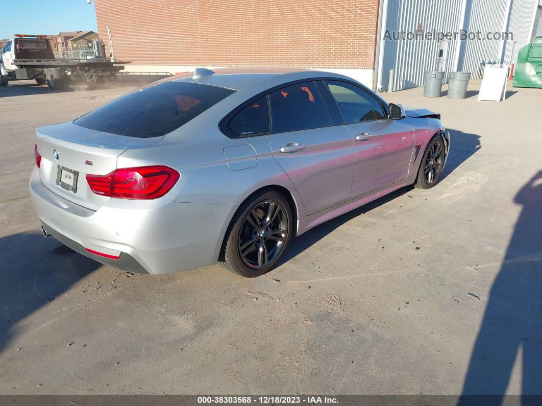 2018 Bmw 430i Gran Coupe   Silver vin: WBA4J1C55JBG80981