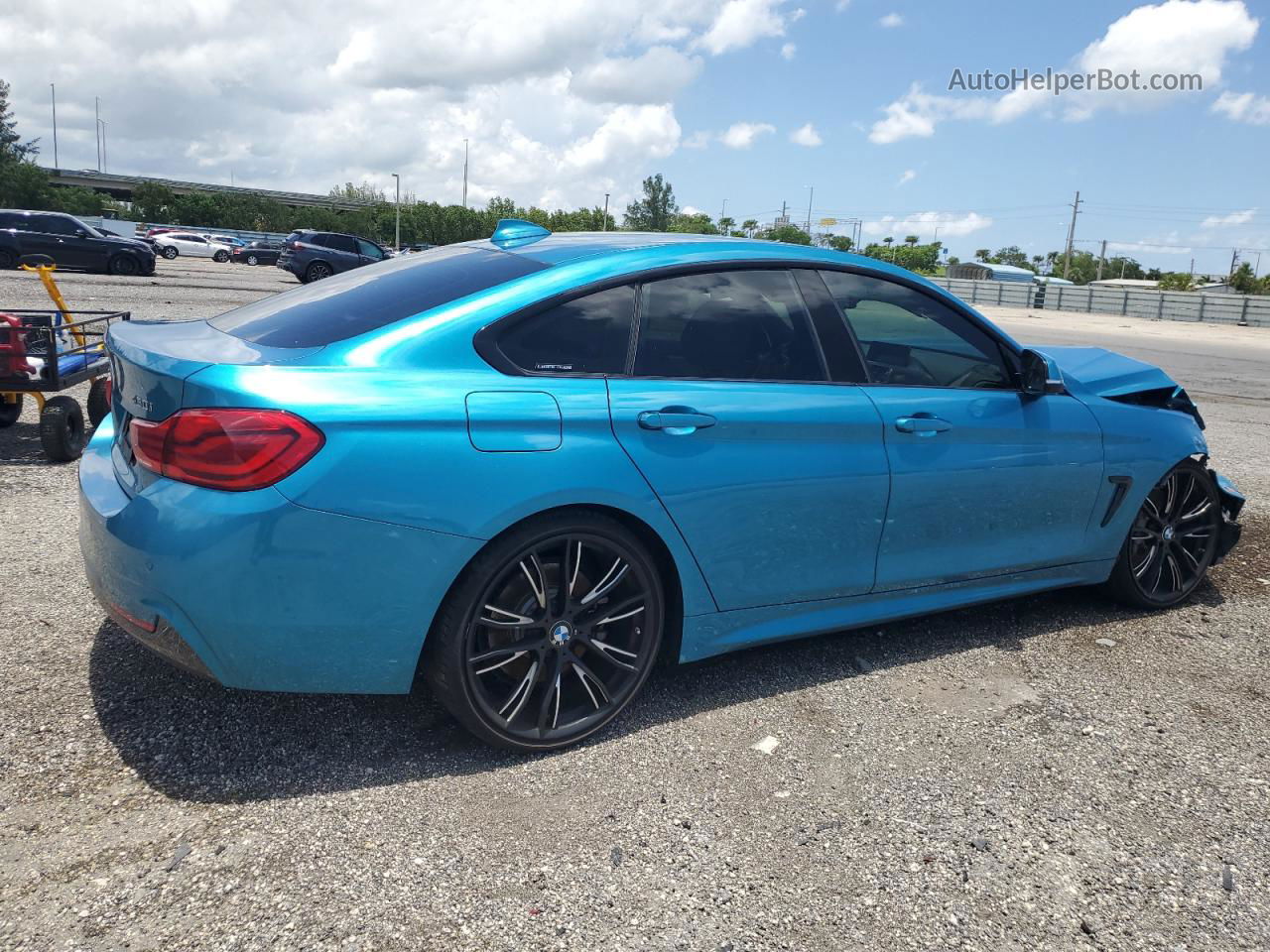 2018 Bmw 430i Gran Coupe Blue vin: WBA4J1C55JBM10436