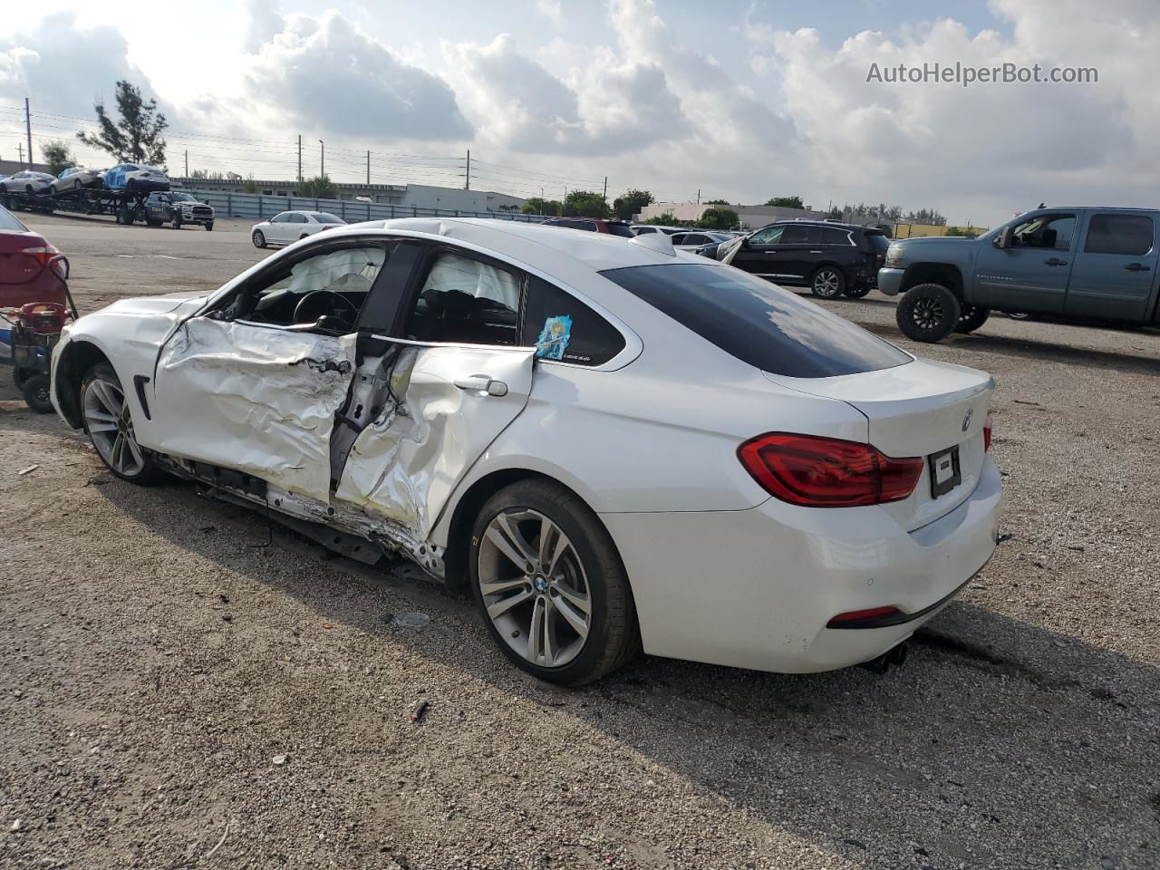 2018 Bmw 430i Gran Coupe White vin: WBA4J1C56JBG76213