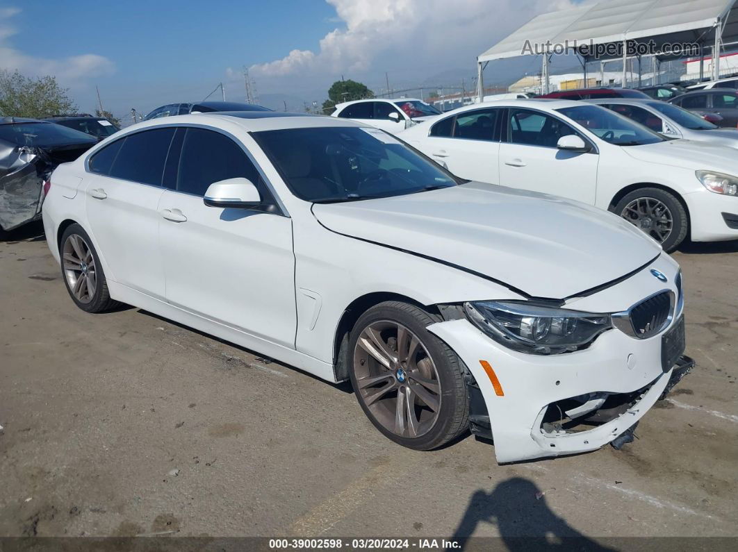 2018 Bmw 430i Gran Coupe   White vin: WBA4J1C56JBG78219