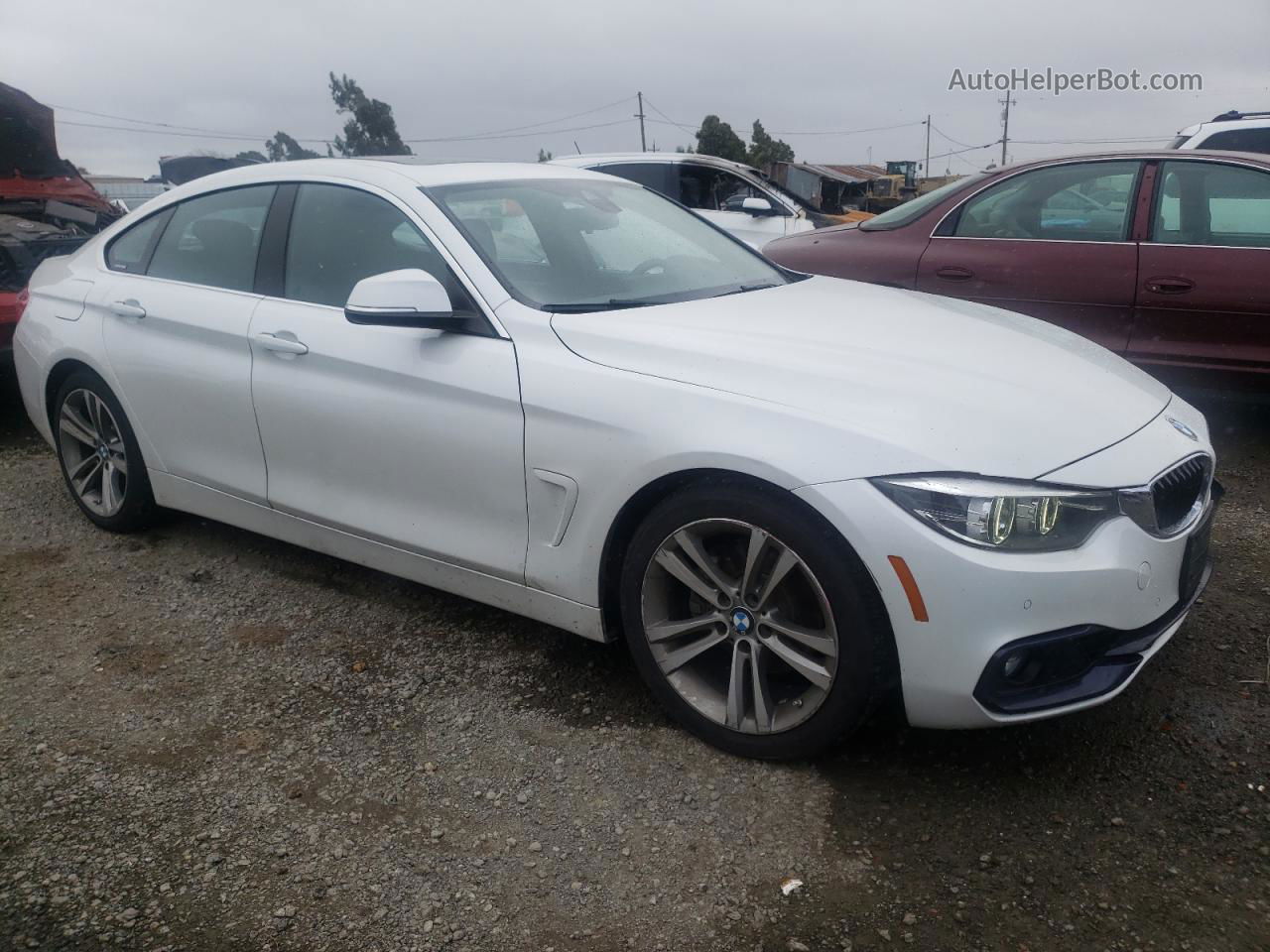 2018 Bmw 430i Gran Coupe White vin: WBA4J1C56JBG78527