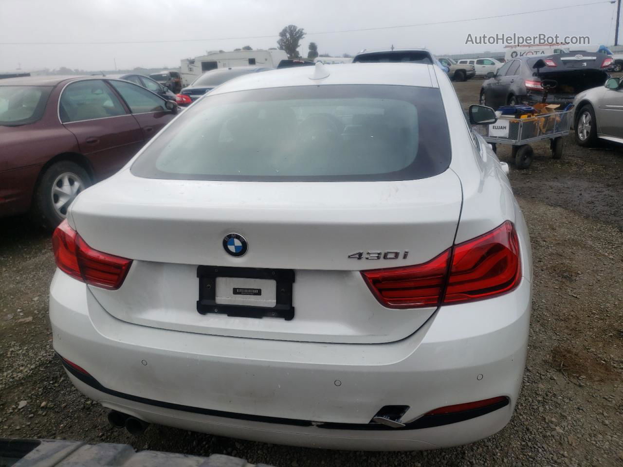 2018 Bmw 430i Gran Coupe White vin: WBA4J1C56JBG78527