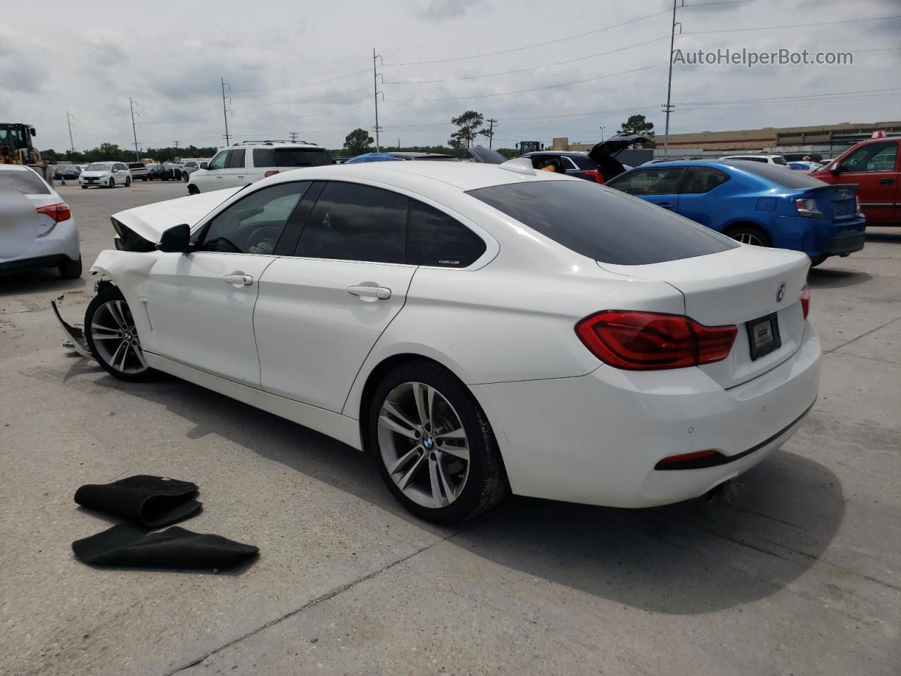 2018 Bmw 430i Gran Coupe White vin: WBA4J1C56JBM09859