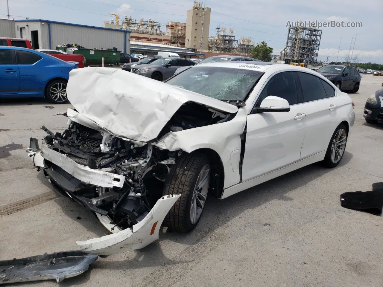 2018 Bmw 430i Gran Coupe White vin: WBA4J1C56JBM09859