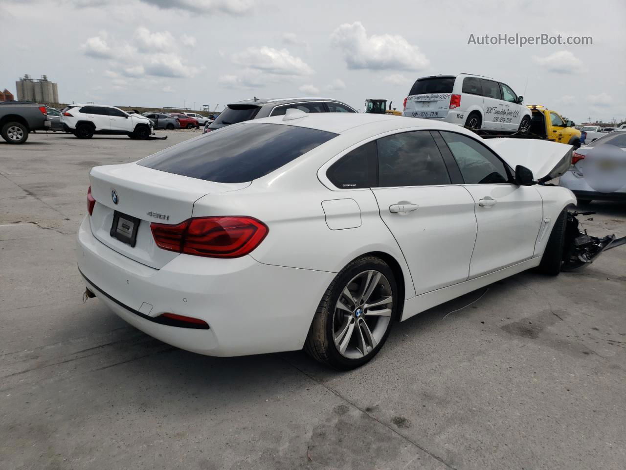 2018 Bmw 430i Gran Coupe White vin: WBA4J1C56JBM09859