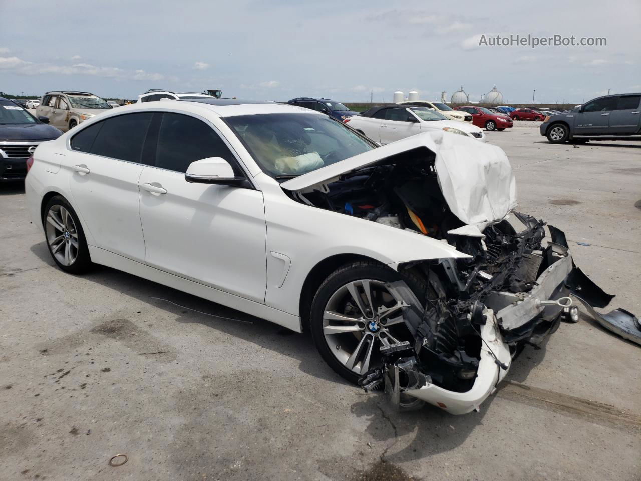 2018 Bmw 430i Gran Coupe White vin: WBA4J1C56JBM09859