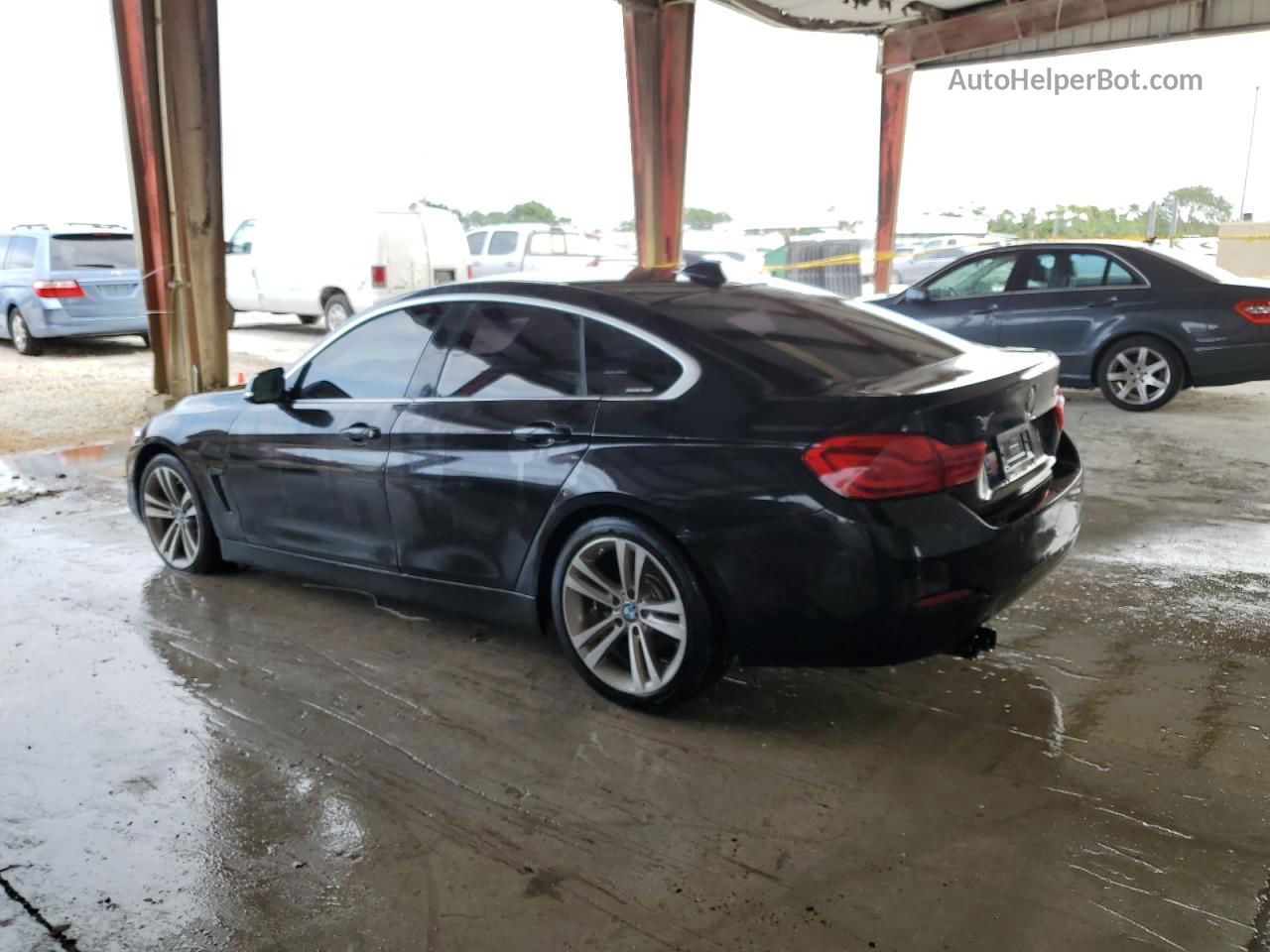 2018 Bmw 430i Gran Coupe Black vin: WBA4J1C57JBA30193