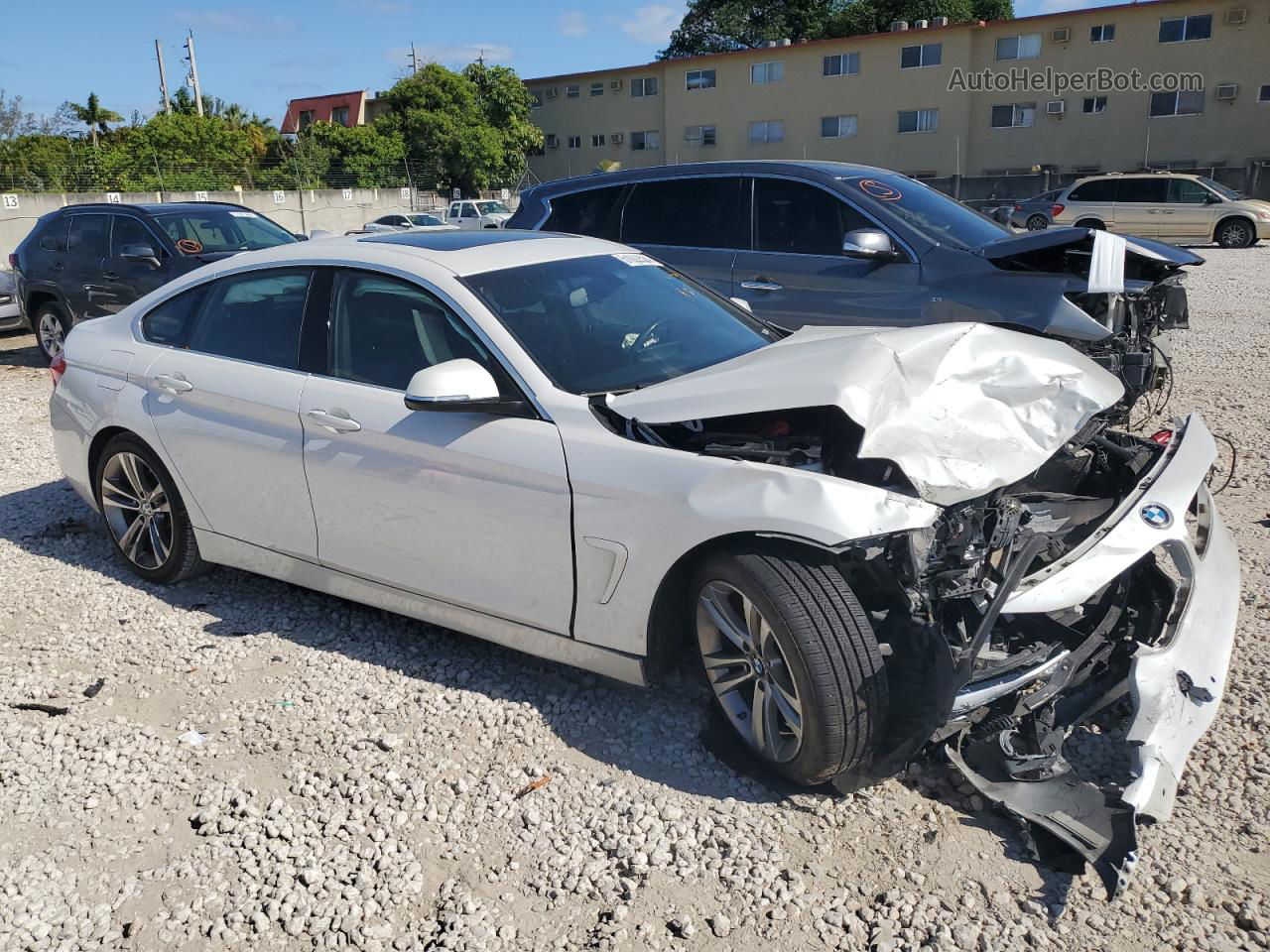 2018 Bmw 430i Gran Coupe White vin: WBA4J1C57JBG76172