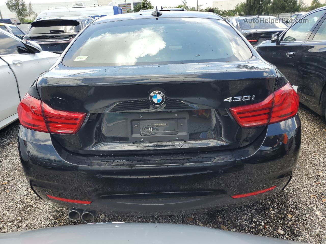 2018 Bmw 430i Gran Coupe Black vin: WBA4J1C57JBG79377