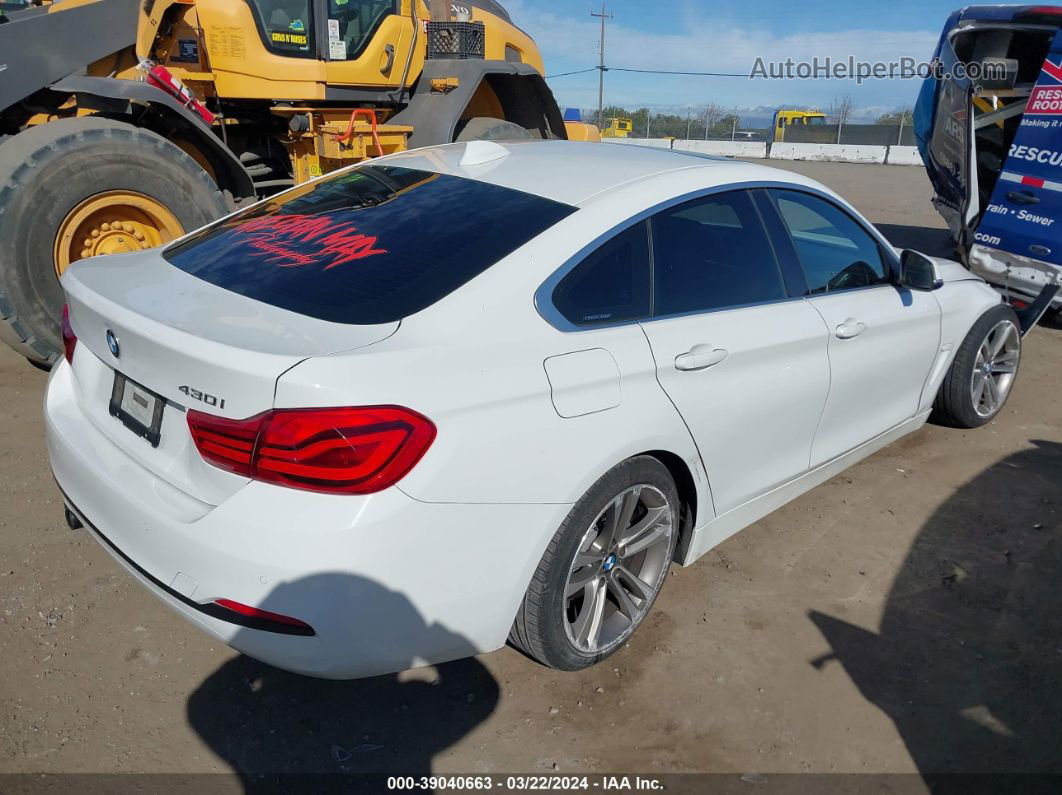 2018 Bmw 430i Gran Coupe Белый vin: WBA4J1C57JBG80495