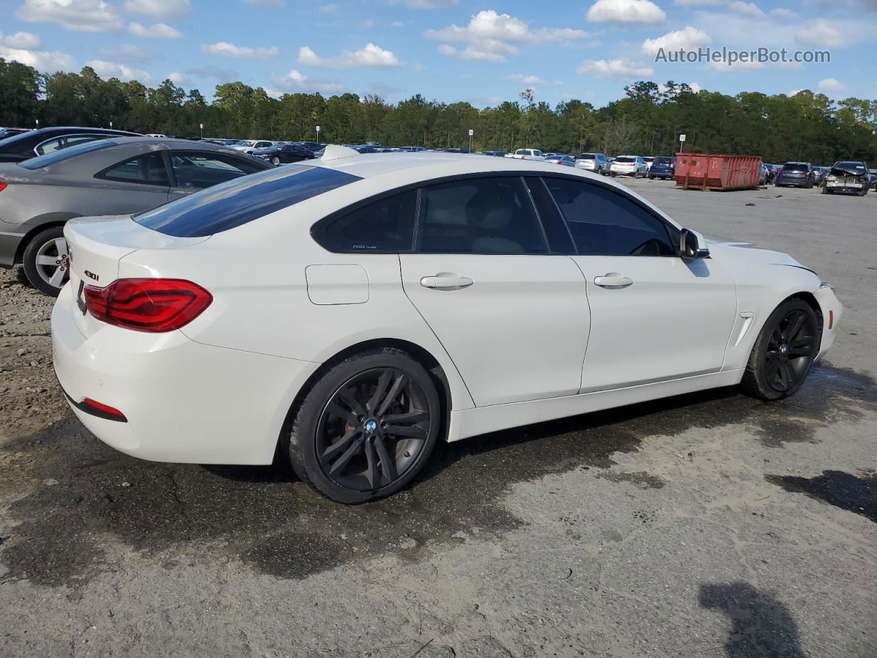 2018 Bmw 430i Gran Coupe Белый vin: WBA4J1C58JBG79386