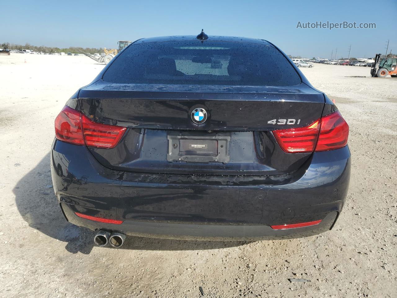 2018 Bmw 430i Gran Coupe Black vin: WBA4J1C58JBG80621