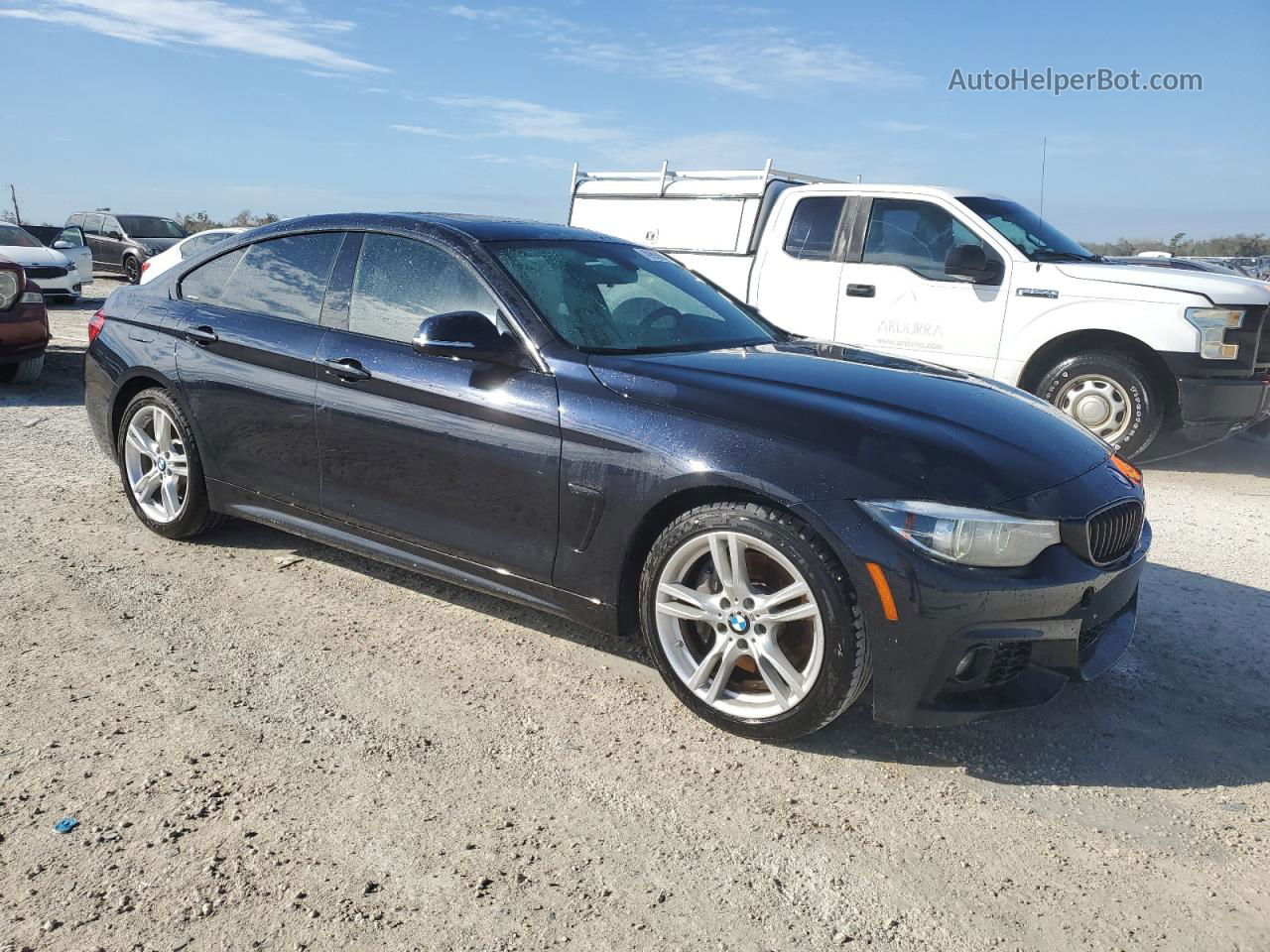 2018 Bmw 430i Gran Coupe Black vin: WBA4J1C58JBG80621