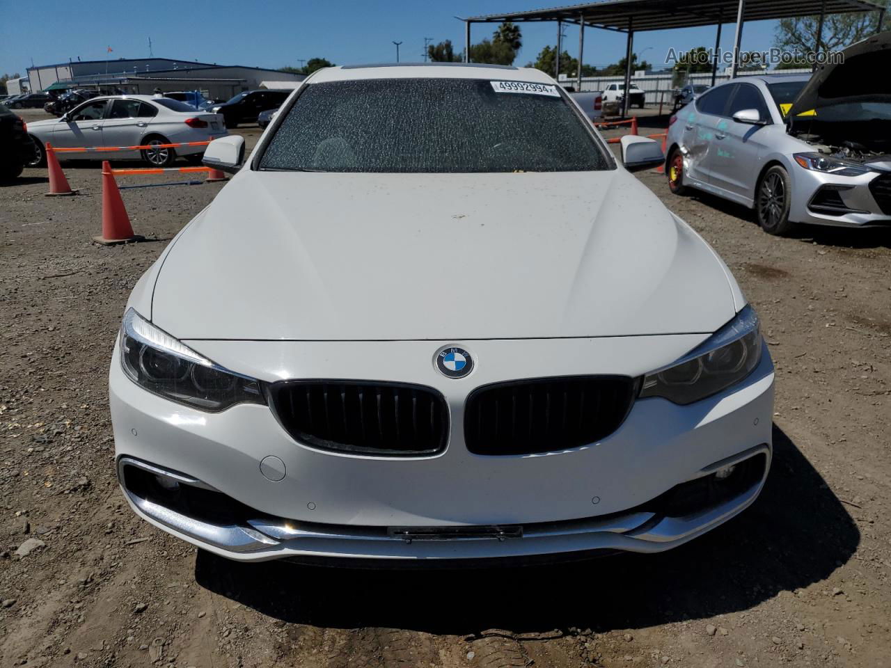 2018 Bmw 430i Gran Coupe White vin: WBA4J1C58JBM11760