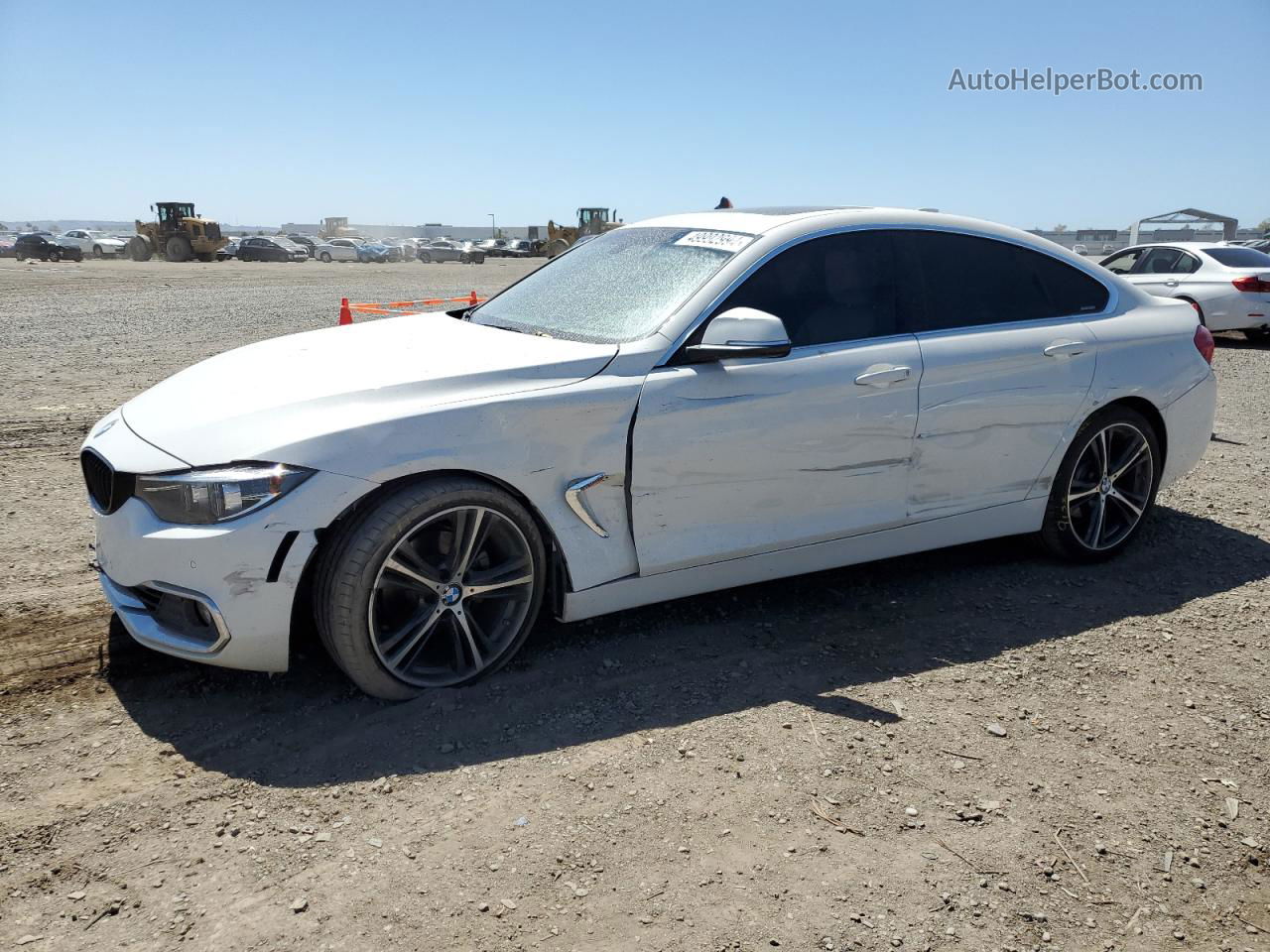 2018 Bmw 430i Gran Coupe Белый vin: WBA4J1C58JBM11760