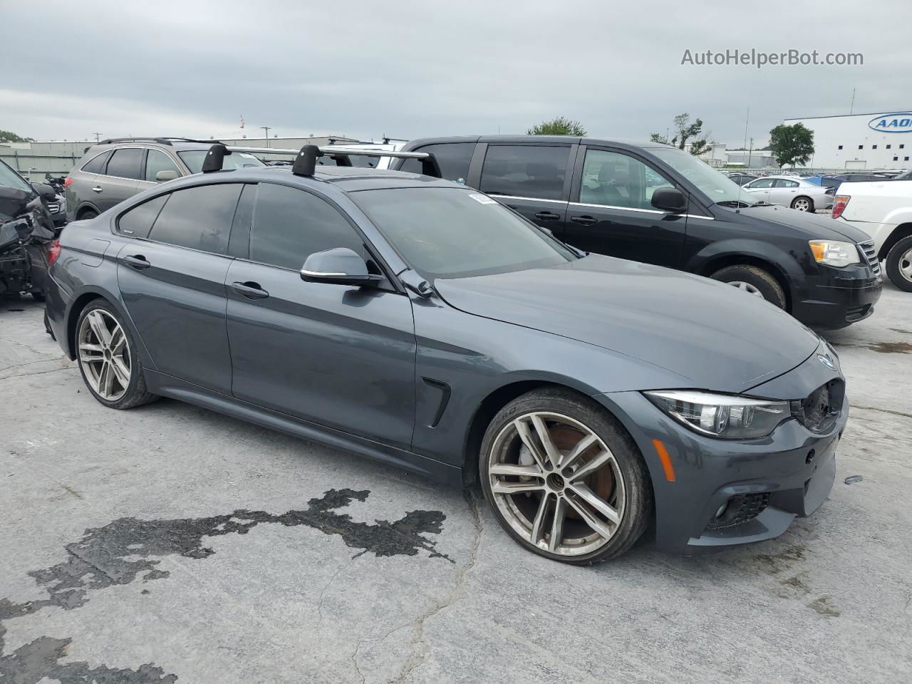 2018 Bmw 430i Gran Coupe Charcoal vin: WBA4J1C59JBA30082