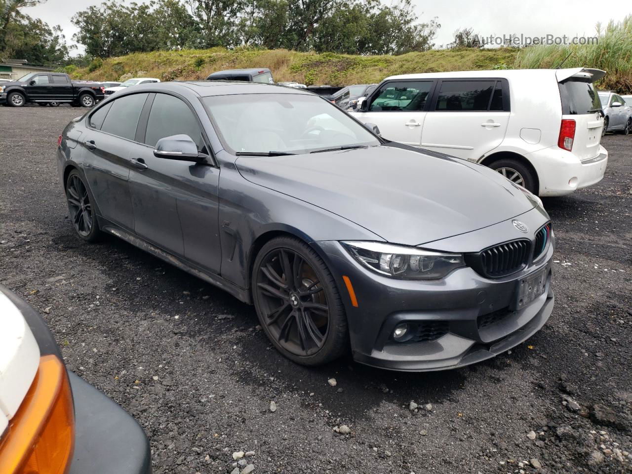 2018 Bmw 430i Gran Coupe Charcoal vin: WBA4J1C59JBG75718