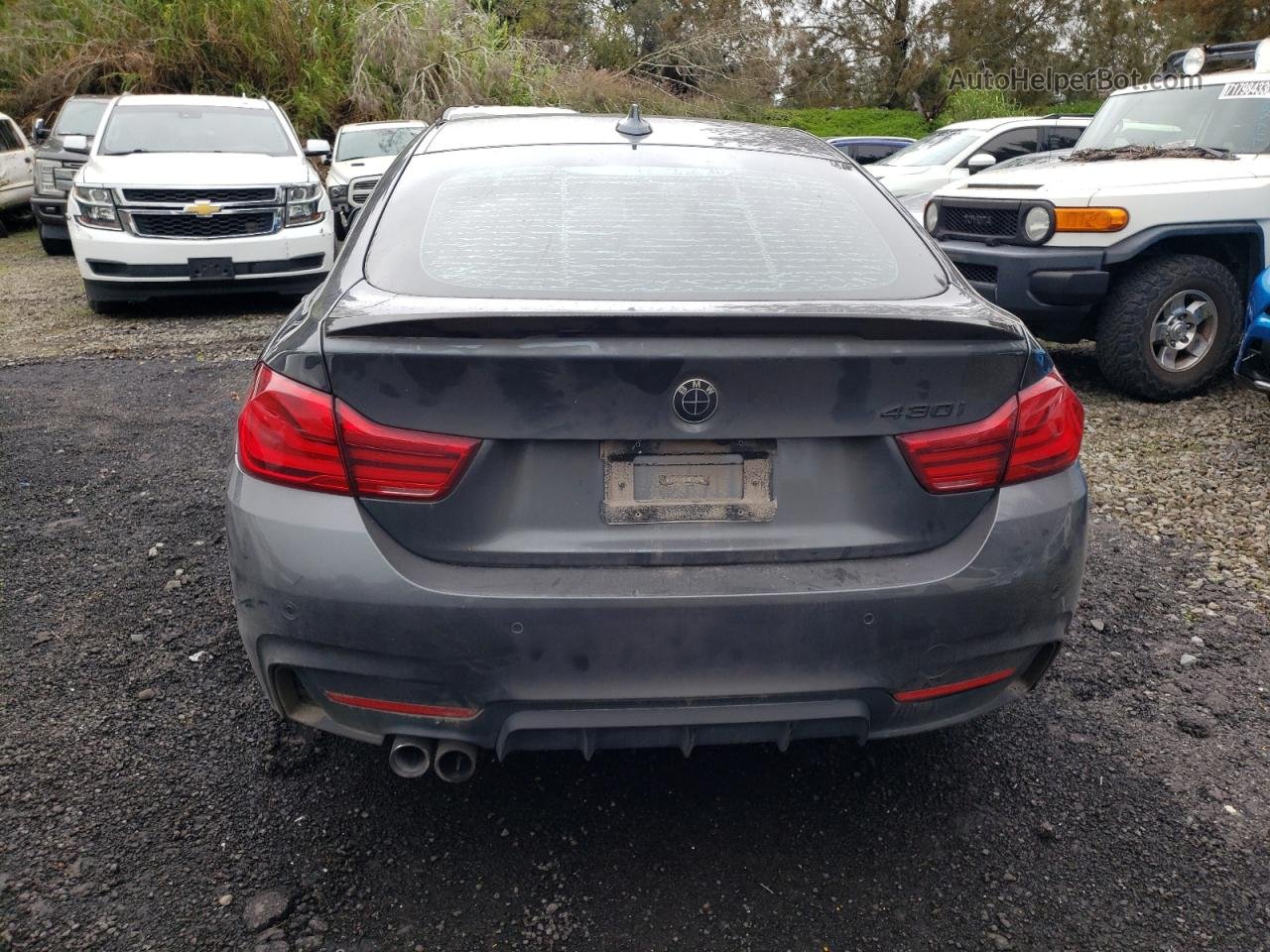 2018 Bmw 430i Gran Coupe Charcoal vin: WBA4J1C59JBG75718