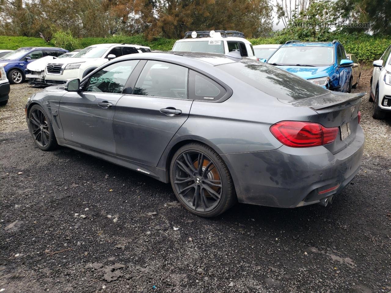 2018 Bmw 430i Gran Coupe Charcoal vin: WBA4J1C59JBG75718