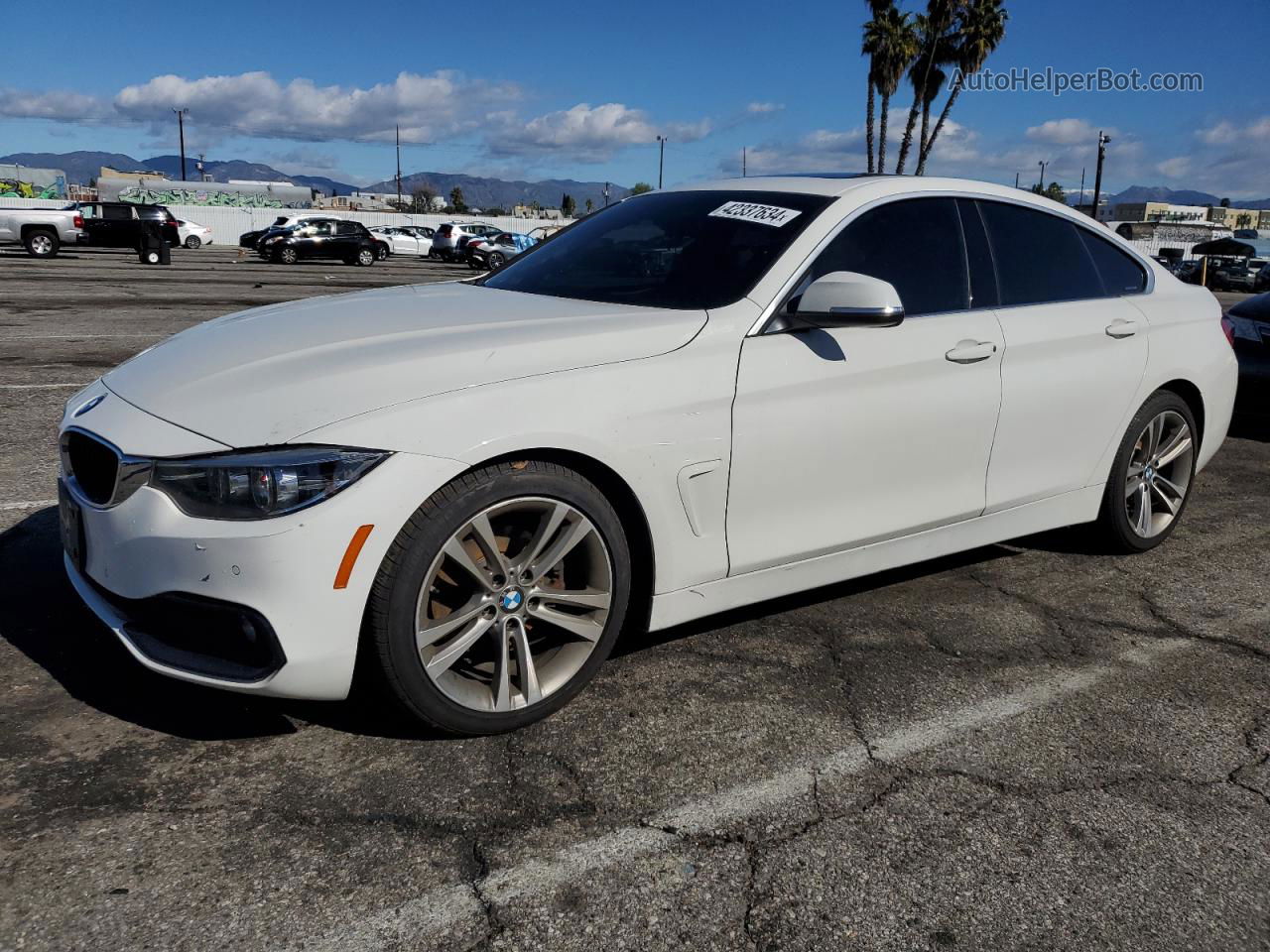 2018 Bmw 430i Gran Coupe White vin: WBA4J1C59JBG75752