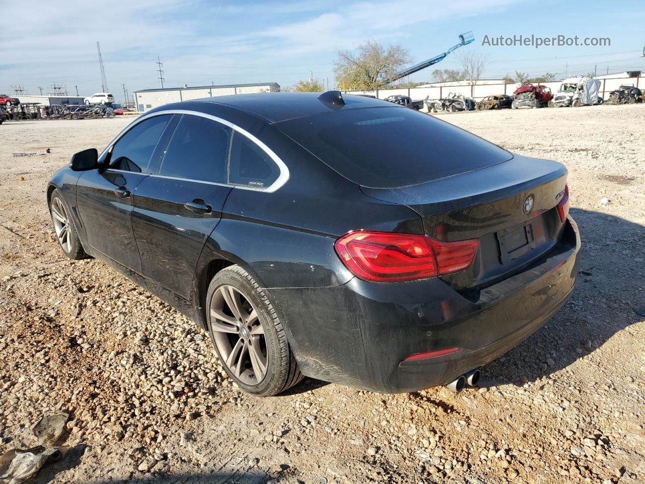 2018 Bmw 430i Gran Coupe Black vin: WBA4J1C59JBG80448