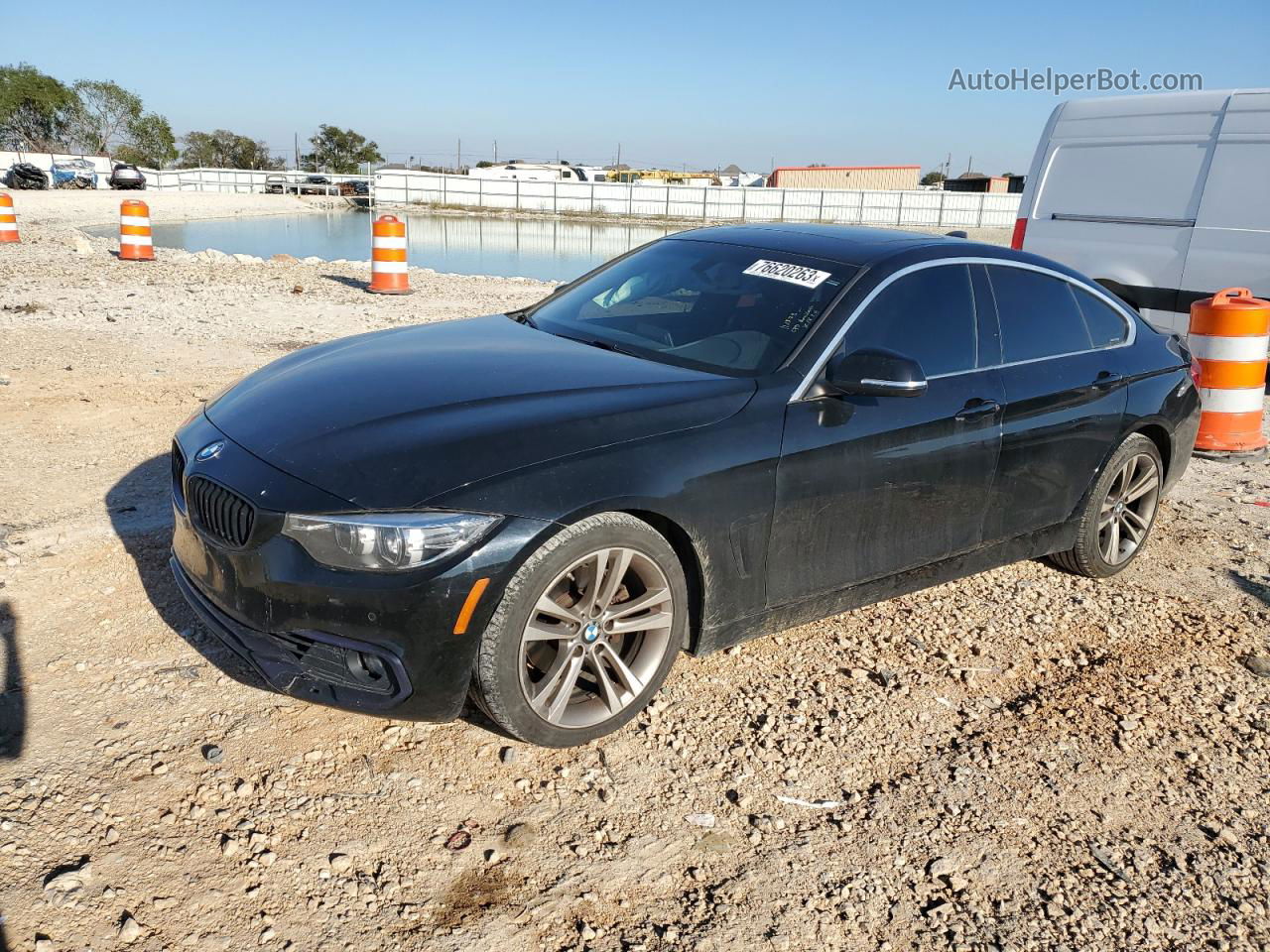 2018 Bmw 430i Gran Coupe Black vin: WBA4J1C59JBG80448