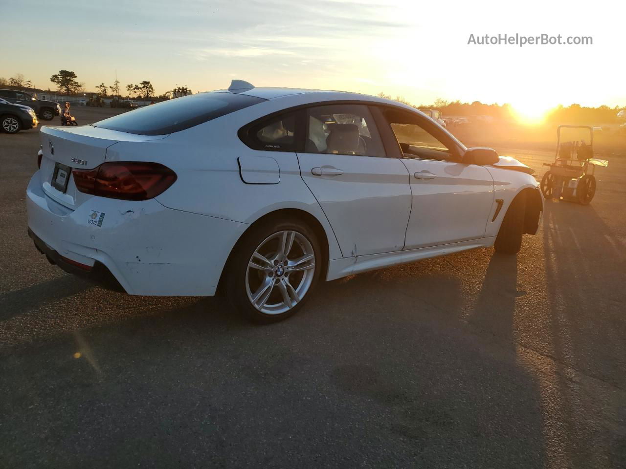 2020 Bmw 430xi Gran Coupe White vin: WBA4J3C06LBL11448