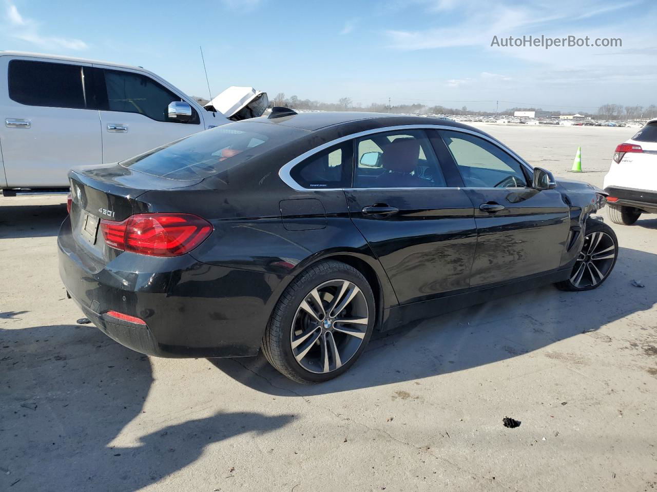 2020 Bmw 430xi Gran Coupe Черный vin: WBA4J3C08LBL11466