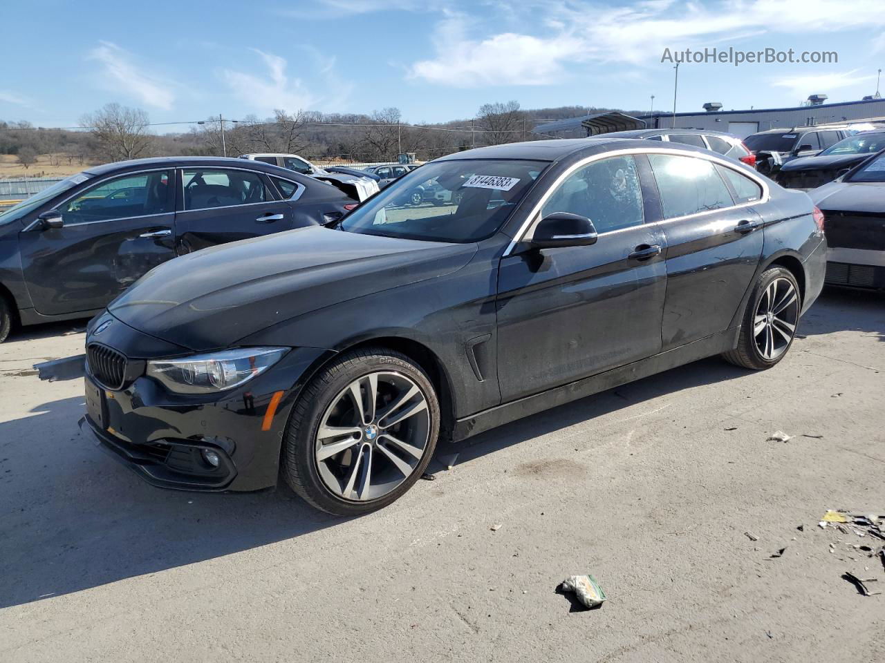 2020 Bmw 430xi Gran Coupe Черный vin: WBA4J3C08LBL11466