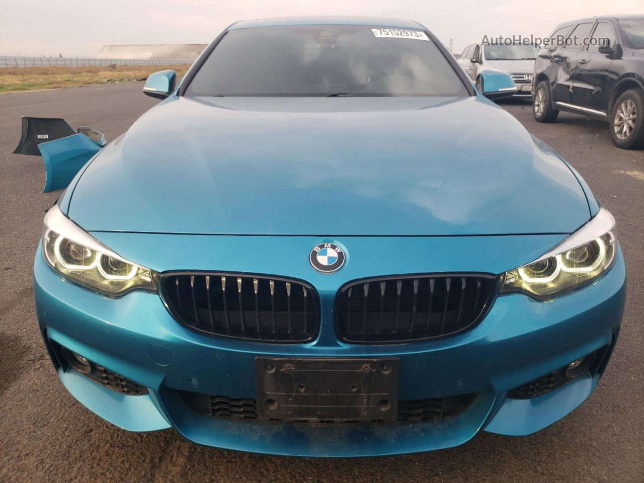 2020 Bmw 430xi Gran Coupe Blue vin: WBA4J3C09LBL11492