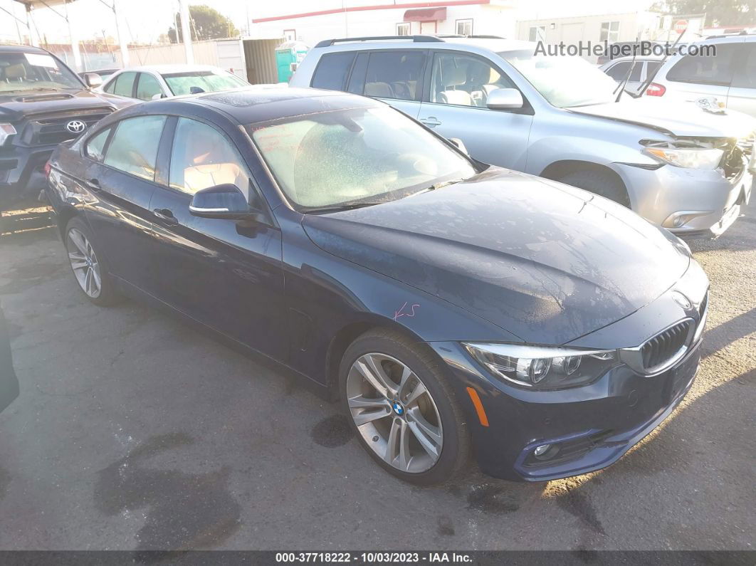 2018 Bmw 430i Gran Coupe Xdrive Blue vin: WBA4J3C50JBL04830