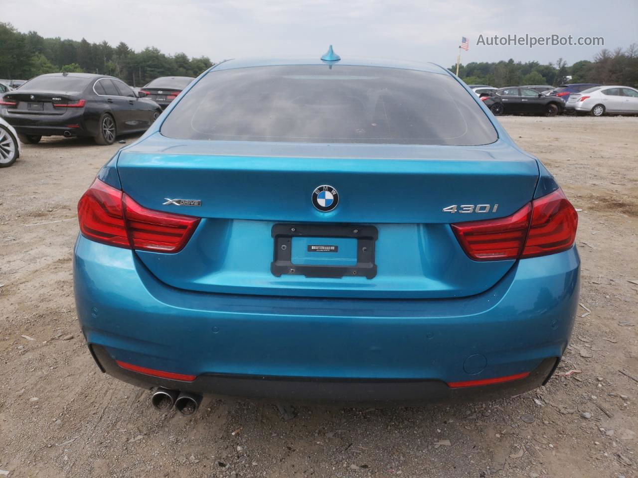 2018 Bmw 430xi Gran Coupe Turquoise vin: WBA4J3C51JBG90791