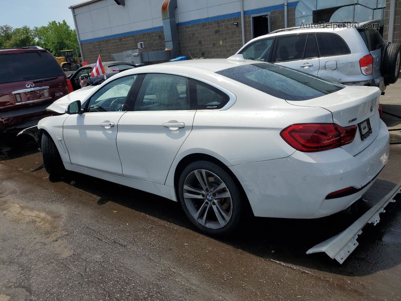 2018 Bmw 430xi Gran Coupe White vin: WBA4J3C51JBG91147