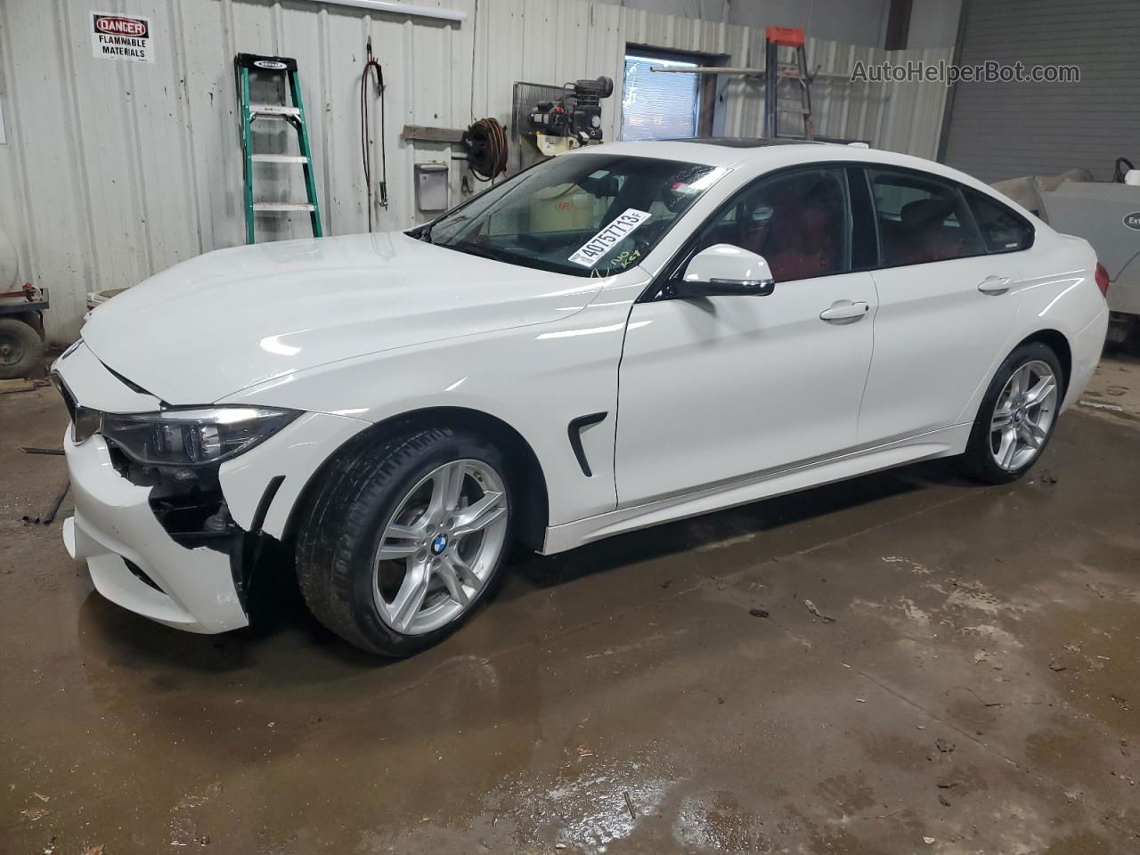 2018 Bmw 430xi Gran Coupe White vin: WBA4J3C52JBB97346