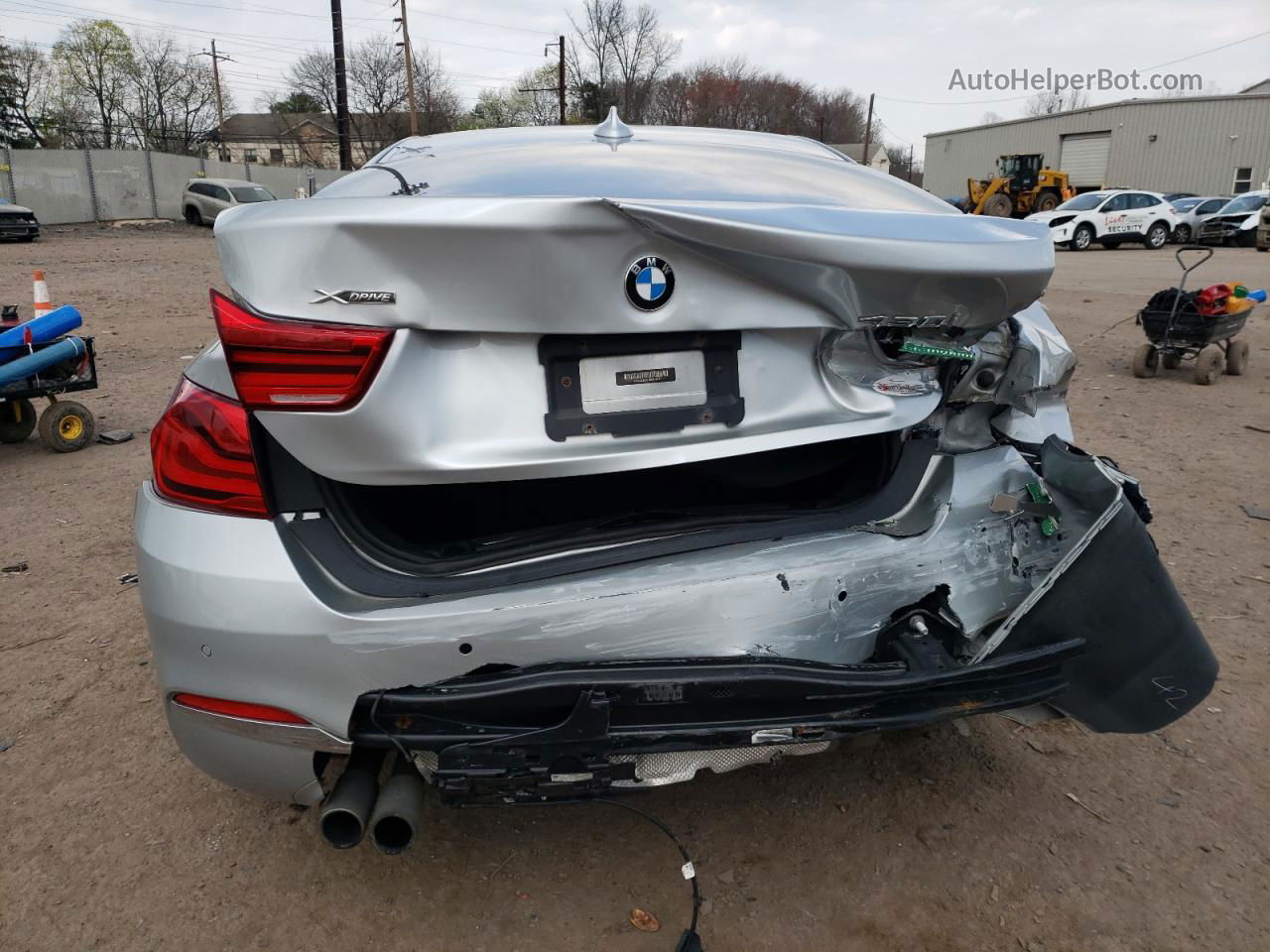 2018 Bmw 430xi Gran Coupe Silver vin: WBA4J3C52JBG91013