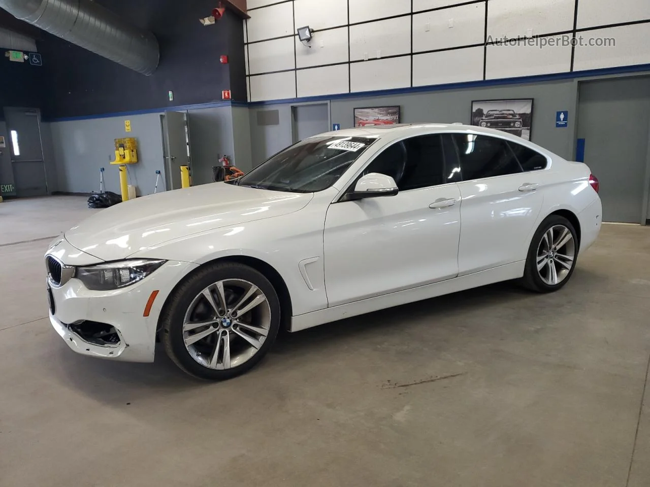 2018 Bmw 430xi Gran Coupe White vin: WBA4J3C52JBG91044