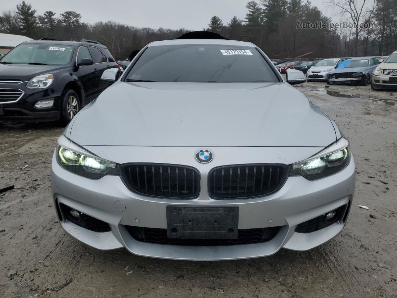 2018 Bmw 430xi Gran Coupe Silver vin: WBA4J3C52JBG91755