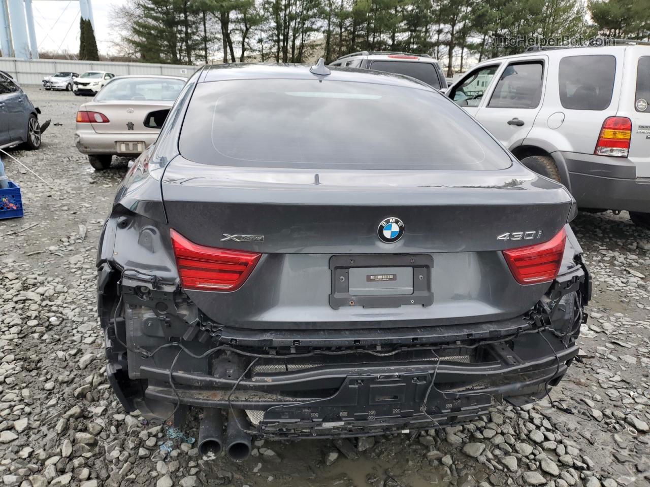 2018 Bmw 430xi Gran Coupe Charcoal vin: WBA4J3C53JBG91926