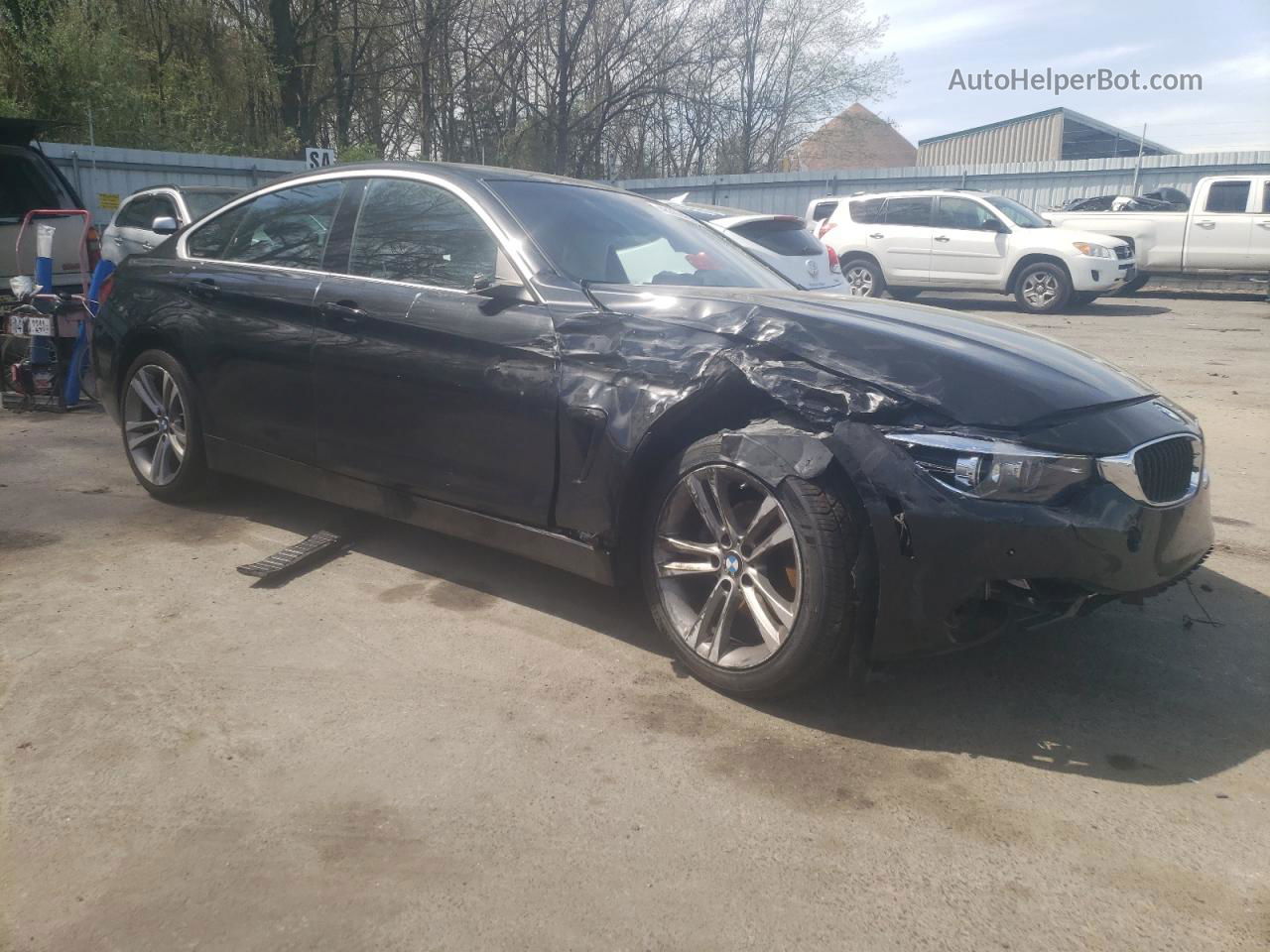 2018 Bmw 430xi Gran Coupe Black vin: WBA4J3C53JBG96253