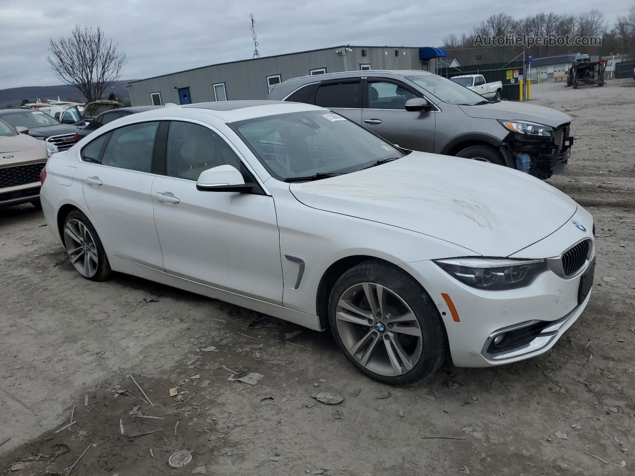 2018 Bmw 430xi Gran Coupe White vin: WBA4J3C53JBL03252